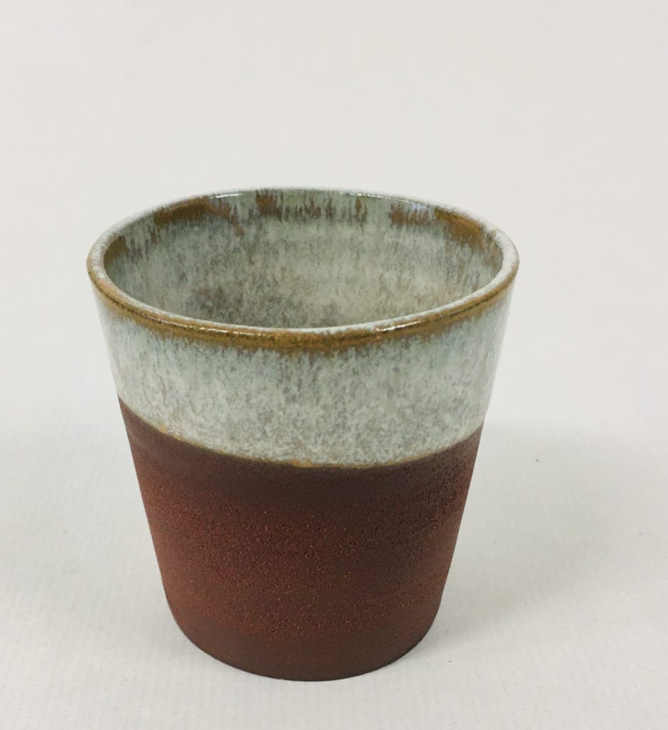 tasse café grès naturelle marron terre