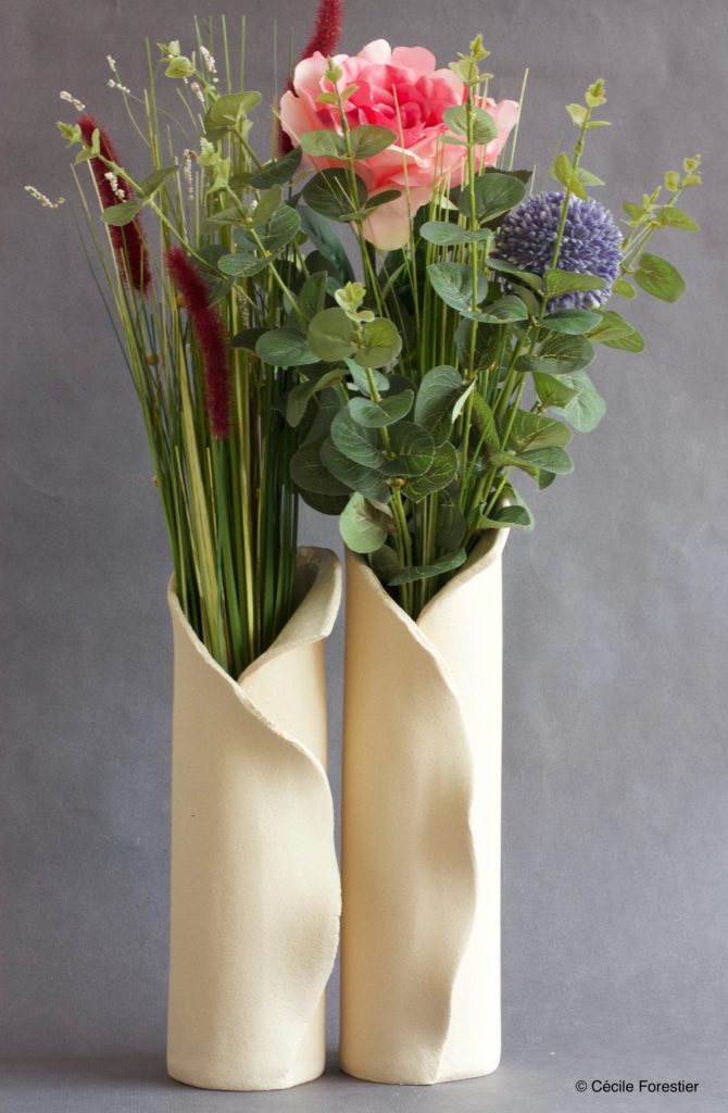 vase grès chamotté naturel